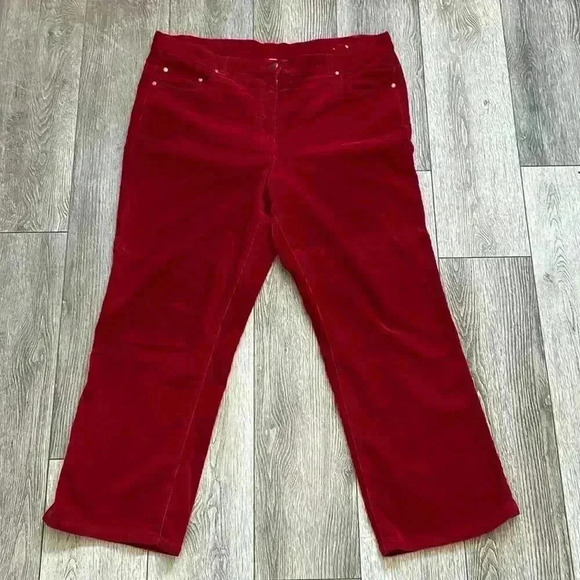 Stretch Pants - stretch women’s red corduroy pants